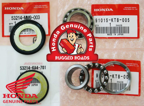 OEM Honda Steering Head Bearing Kit including Dust Seals - RD04/07/07A (1990-03)