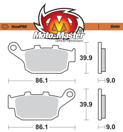 Moto-Master RoadPRO Sintered Rear Brake Pads – CRF1000/CRF1100