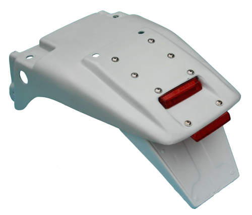 Rear racing fender with Red LED lighting fibreglass - RD07 / RD07A