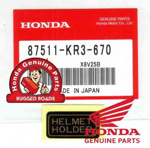 OEM Honda Decal - Helmet Holder