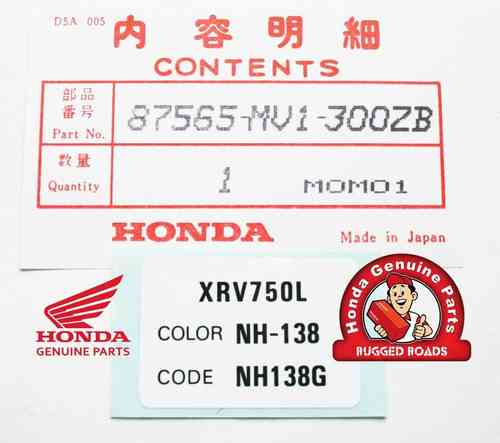 OEM Honda Colour Code Label XRV750L Type 2 NH138G - RD04 (1990)