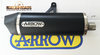 Arrow Maxi Race-Tech Aluminium 'DARK' Silencer with Carbon End Cap