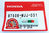 OEM Honda Chain Adjuster Label - CRF1000/CRF1100