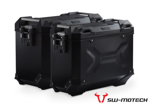SW Motech TRAX ADV Aluminium Pannier System. Black 45/37ltr CRF1000 Adventure Sport (2018>)