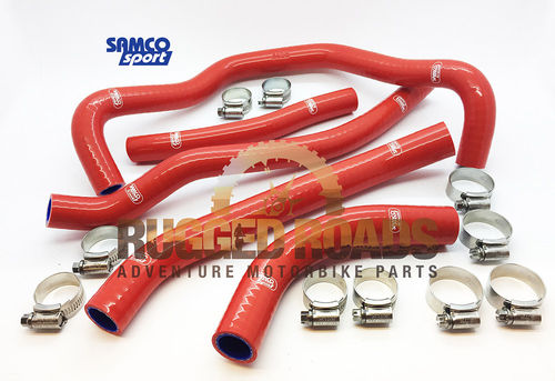 Samco Silicon Hose Kit with Clamps - RED - CRF1000 (all models)