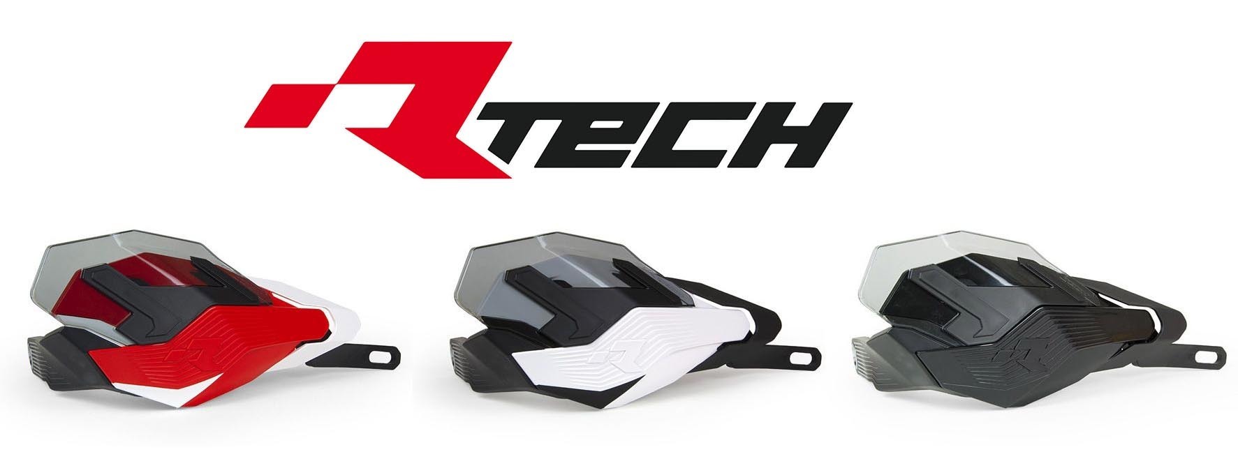 RACETECH レーステック HP3 Covers Red Handguards Replacement White