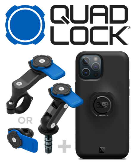 Quad Lock Moto Mount Kit - All iPhone Devices new