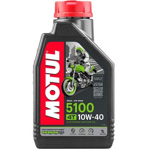 Motul 5100 10W40 Semi Synthetic Motorbike Oil - 1Ltr
