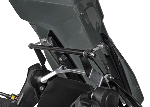 Touratech Windscreen Stabilizer with GPS Mounting Bracket - BMW 1250GS/ Adv/ R1200GS/ Adv (LC)