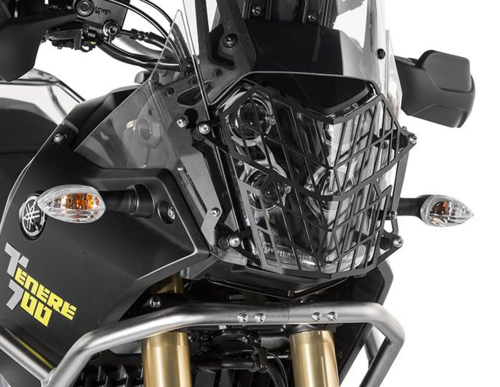 Touratech Headlight Guard with Quick Release Fastener Black - T700