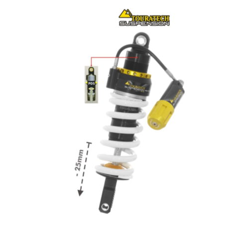 Touratech Suspension Lowering Shock (-25 mm) Extreme Explore HP/PDS CRF1100L