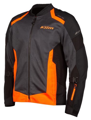 KLIM Induction Jacket - BLACK-STRIKE ORANGE - New Colourway For 2023