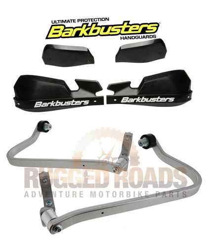 Barkbusters Kit - Hardware + VPS Guards - BMW F650GS, F800GS, R1200GS/A - Black/Black