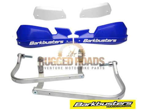 Barkbusters Kit - Hardware + VPS Guards - Harley Davidson Pan American - Blue/White
