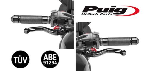 Puig Short Lever Set Red - Tenere 700 - Packaging Has Been Opened