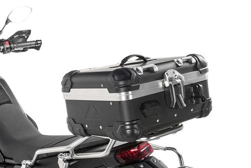 Touratech Luggage Rack With 25L Zega Evo Top Box & Locks - Black
