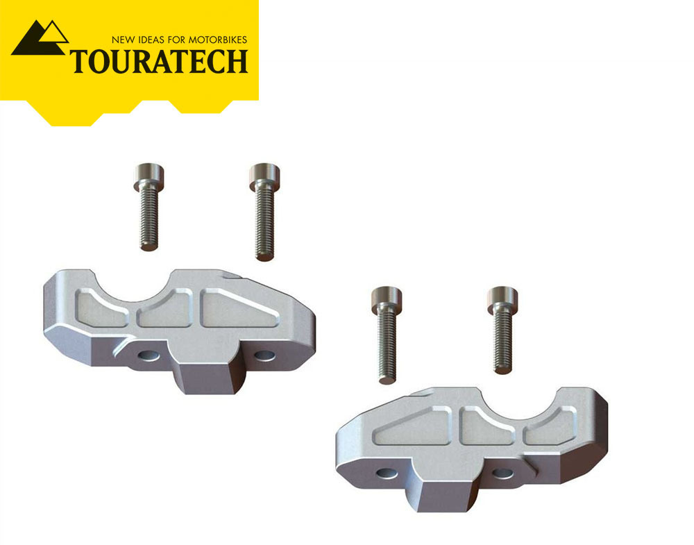 Touratech Offset Handlebar Risers - 35mm - BMW R1300GS & GSA