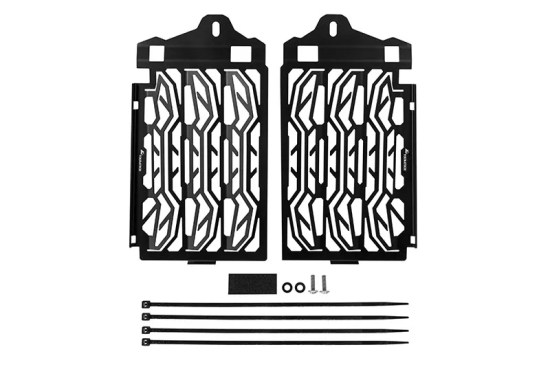 Stainless Steel Radiator Protector, Black, BMW R1250GS/ R1250GS Adventure