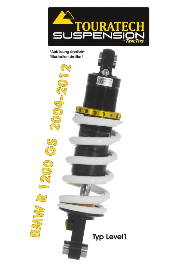 Touratech Suspension *Rear* Shock Absorber For BMW R1200GS* (2004-2012) Type *Level1*