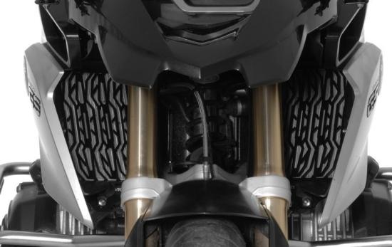 Stainless Steel Radiator Guards - Black - BMW R1250GS, R1200GS/A (LC)