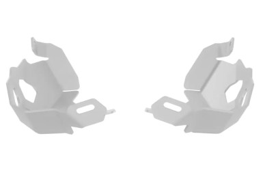 Pair Of Cylinder Head Guards For OEM BMW Crash Bars - Silver - BMW R1200GS/A (LC)