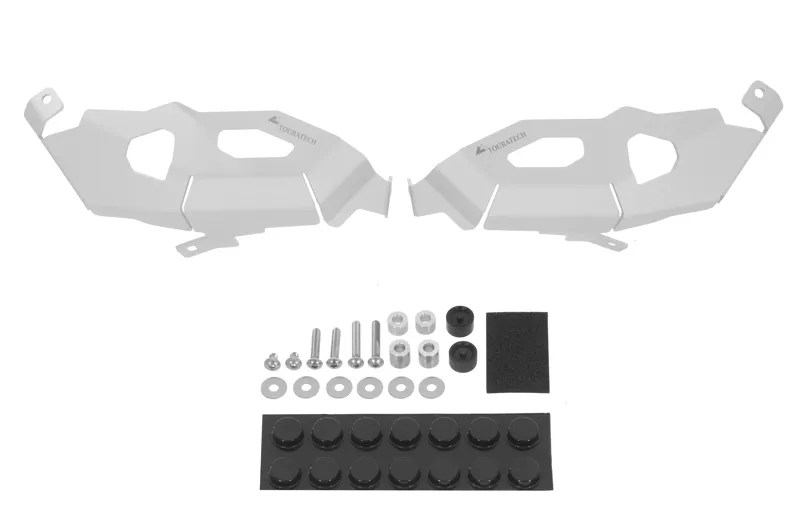 Pair Of Cylinder Head Guards For OEM BMW Crash Bars - Silver - BMW R1200GS/A (LC) - Image 3