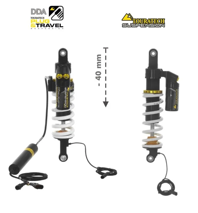Touratech Plug & Go Suspension Set - 40mm Lowering - BMW R1200GSA -  2014 - 2016