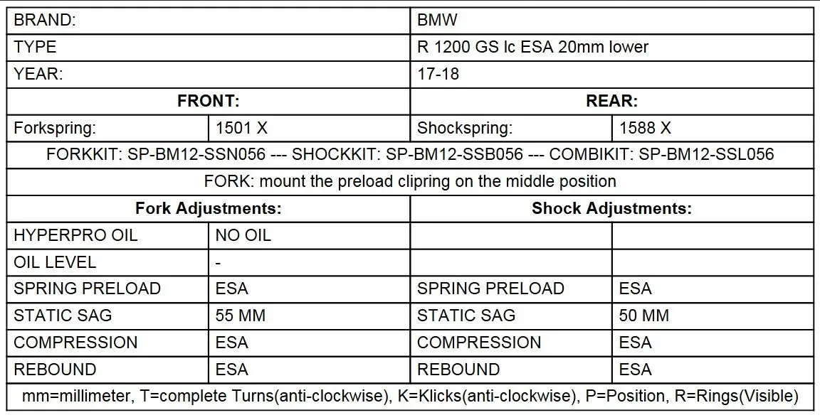 Spring Lowering Kit -20Mm - BMW R1200GS(LC), R1250GS From 2017 - Image 3