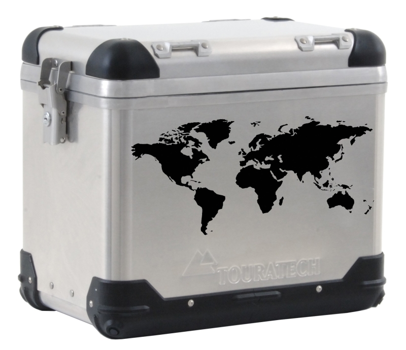 ZEGA PRO/ZEGA Pro2/ZEGA Mundo World Map Pannier Label, Black
