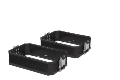 Pannier Extension VOLUME BOOSTER For Original BMW Aluminium Pannier, Black (Set Of 2)