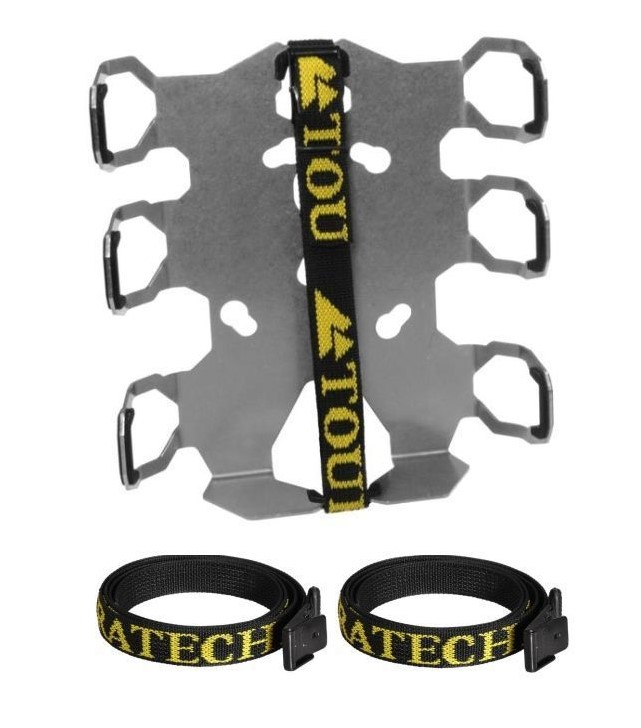 Touratech Double Bottle Holder With 2 x Touratech 0.6L Aluminum Bottles - Fits To ZEGA Pro2 Panniers Only - Image 2
