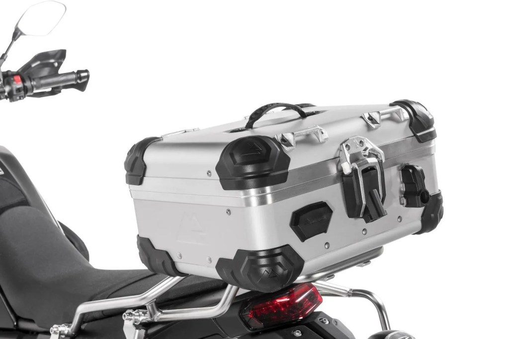 Touratech Luggage Rack With 25L Zega Evo Top Box & Locks - Silver