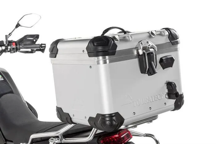 Touratech Luggage Rack With 38L Zega Evo Top Box & Locks – Silver