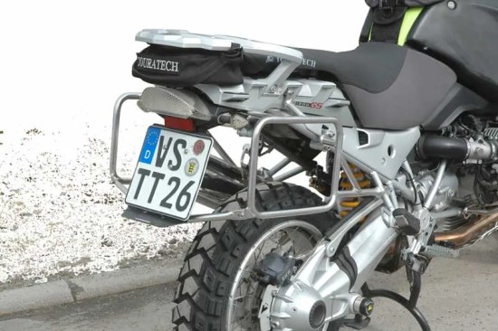 Touratech Stainless Steel Pannier Frames - BMW R1200GS/A To 2012, BMW R1200GSA To 2013 - Silver