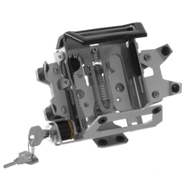 Lockable Handlebar Mount - Garmin Montana/ BMW Navigator Adventure - Silver