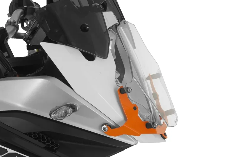 Quick Release Makrolon Headlight Guard – Orange – KTM – See Details For Fitment