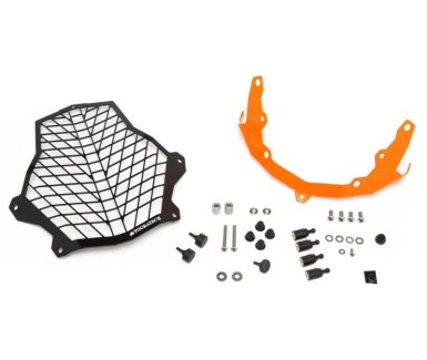 Orange Quick Release Headlight Guard - KTM 1050, 1090, 1190, 1290