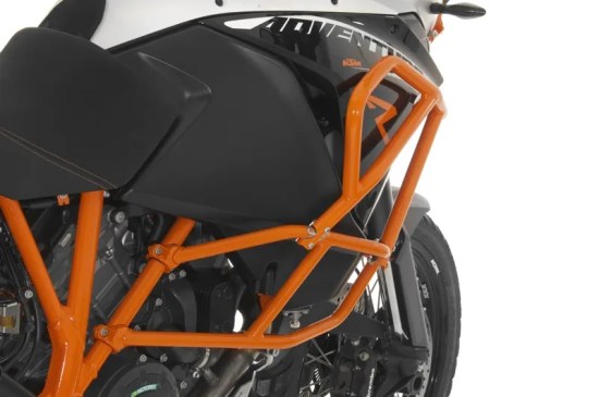 Upper Crash Bars - Orange - KTM 1050 Adv, 1090 Adv, 1190 Adv/R -Only Fit With OEM Lower Bars
