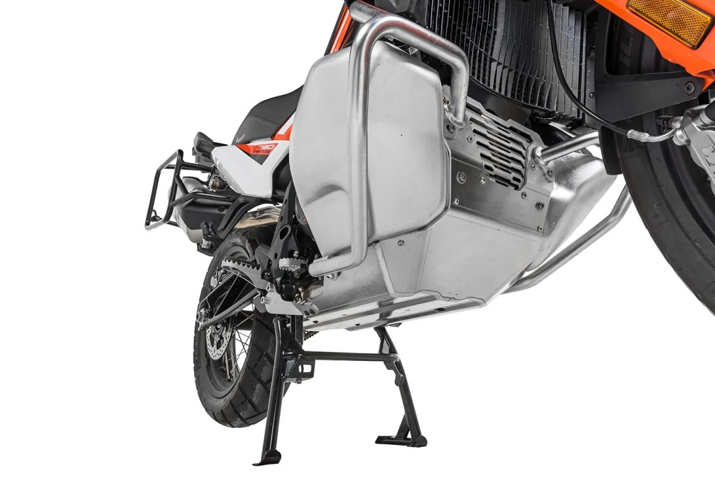 RALLYE Evo Bashplate -  Silver - KTM 790 Adv/R - With OEM Centre Stand