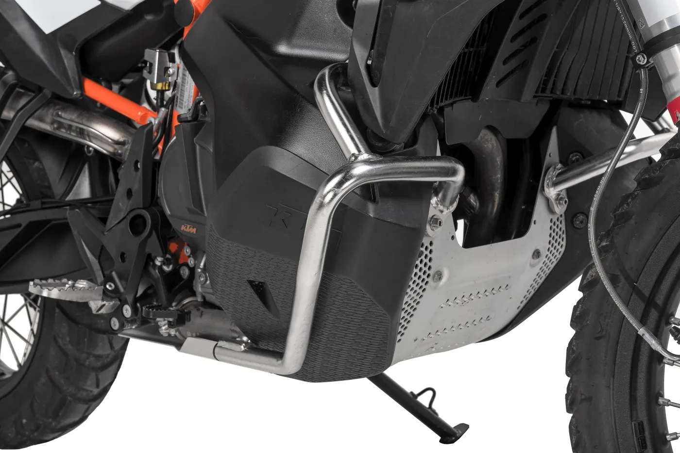 Fuel Tank Lower Crash Bars -Silver - KTM 890 Adv/R, 790 Adv/R