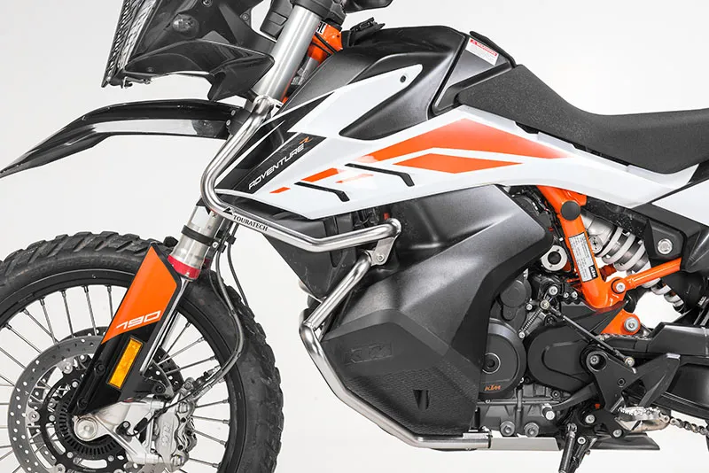Fuel Tank Lower Crash Bars -Silver - KTM 890 Adv/R, 790 Adv/R - Image 8