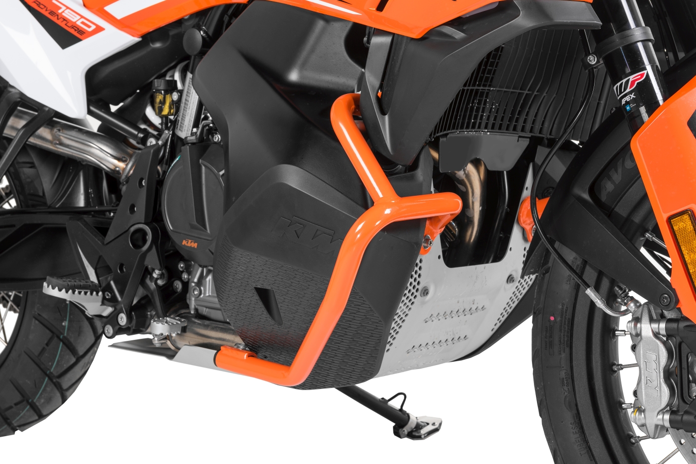 Fuel Tank Lower Crash Bars -Orange - KTM 890 Adv/R, 790 Adv/R