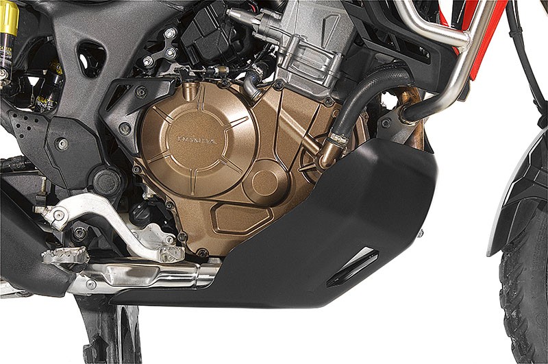 RALLYE EXTREME Bashplate & Lower Crash Bars - Black - Honda Africa Twin CRF1000L