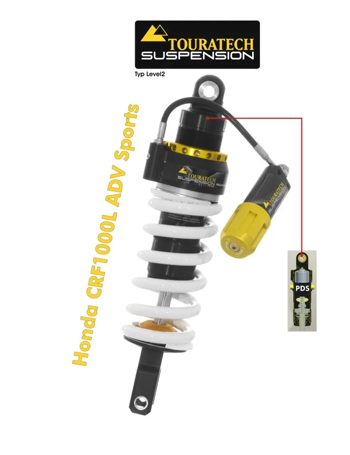 Touratech Shock Absorber – Honda CRF1000L Adv Sport – Level2 PDS