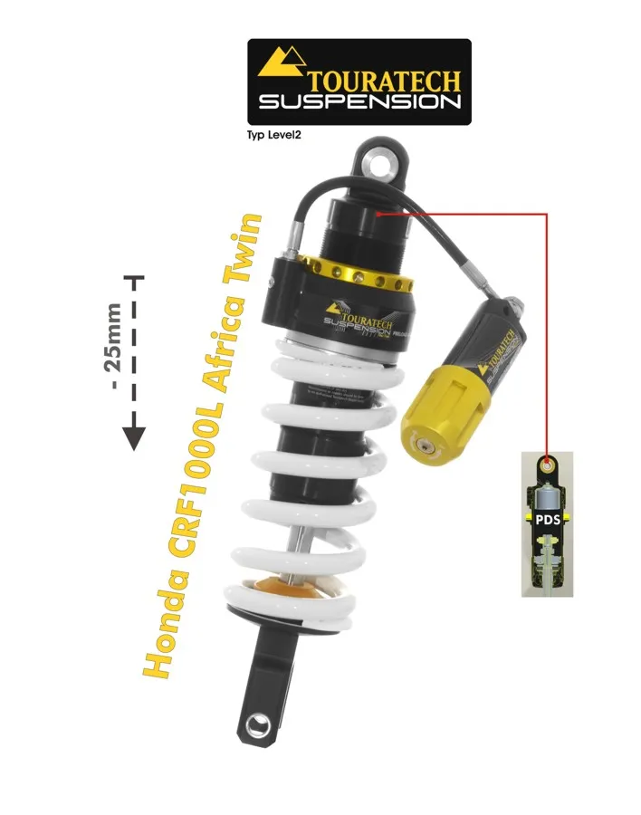 Touratech Lowering Shock (-25 Mm) – Honda CRF1000L – 2018/19