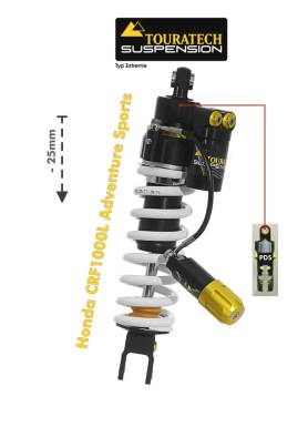 Touratech Lowering Shock (-25 Mm) - Honda CRF1000L Adv Sport - Extreme