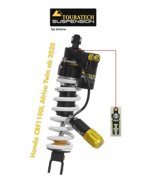 Touratech Suspension Shock Absorber For Honda CRF1100L Africa-Twin From 2020 Type Extreme