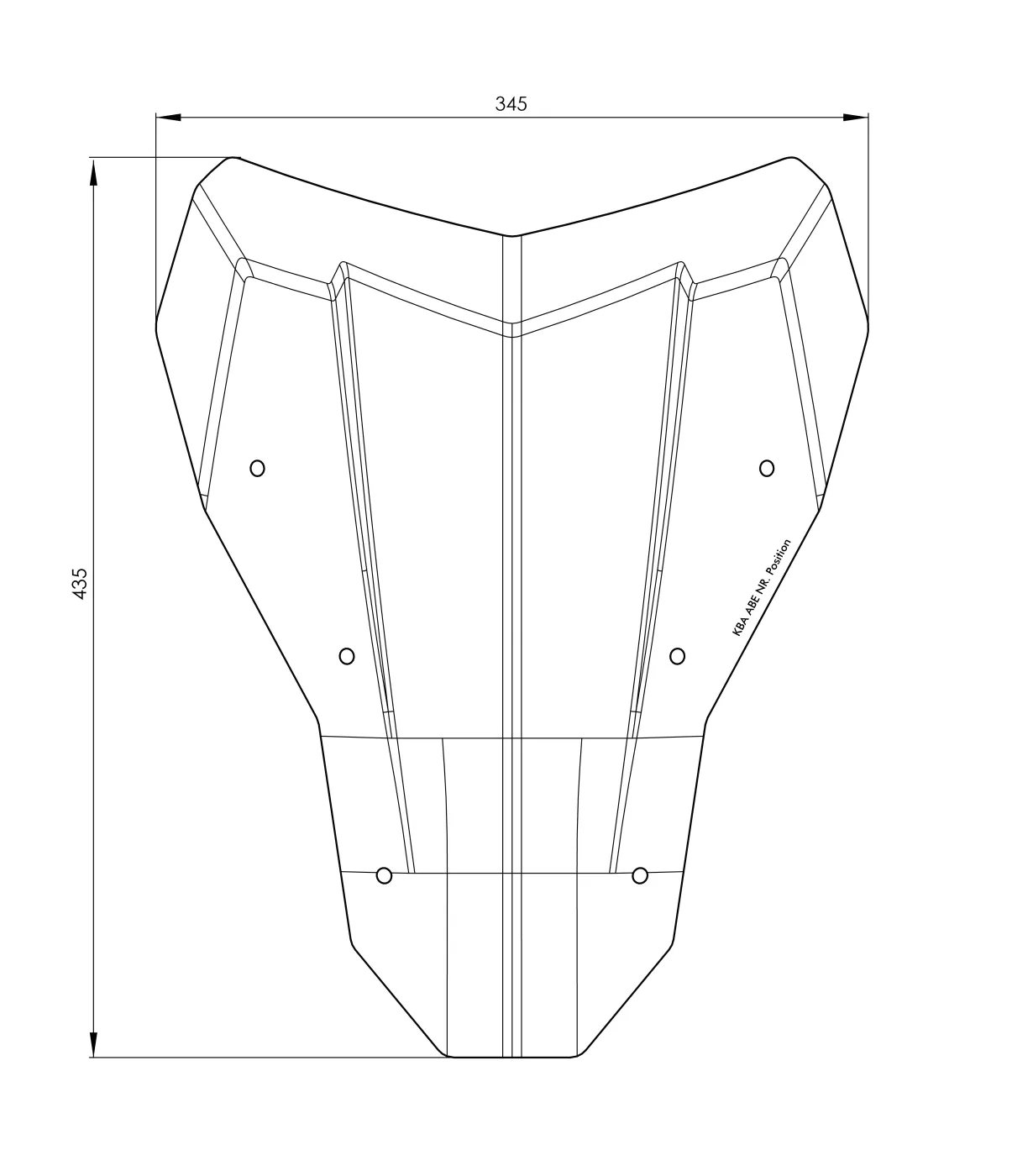 Windscreen M Tinted For Honda CRF1100L Adventure Sports - Image 3