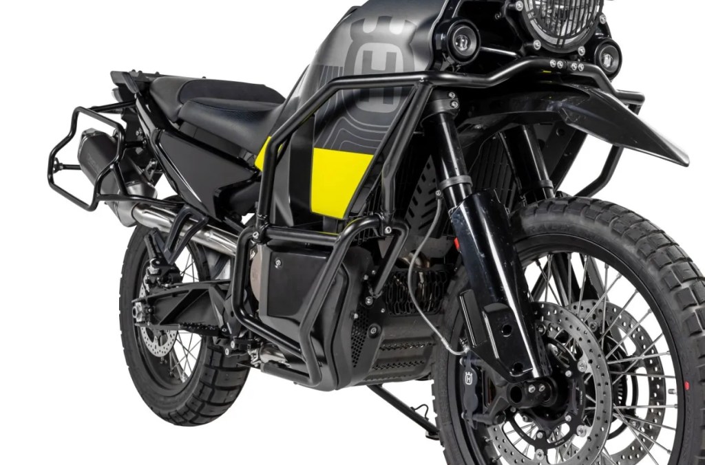 Touratech Stainless Steel Fairing Crash Bar - Black Norden 901