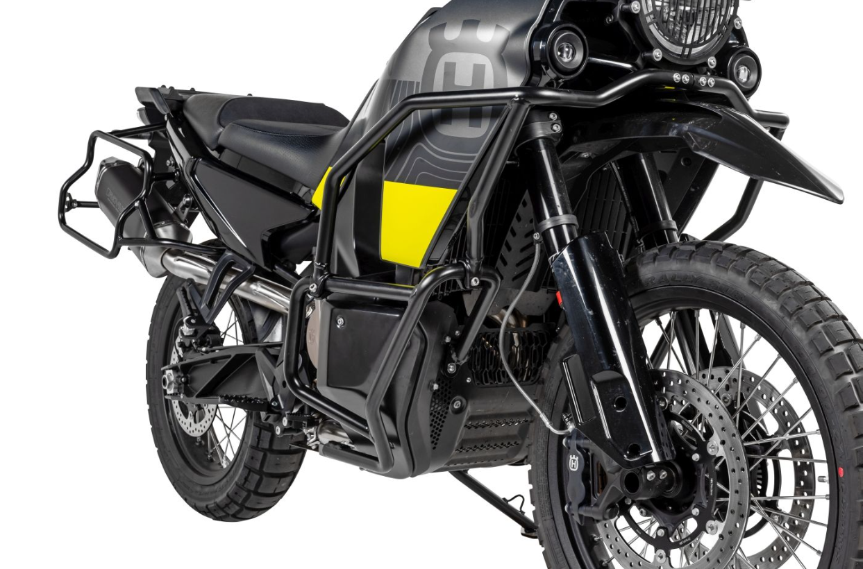 Touratech Stainless Steel Fairing Crash Bar - Black Norden 901